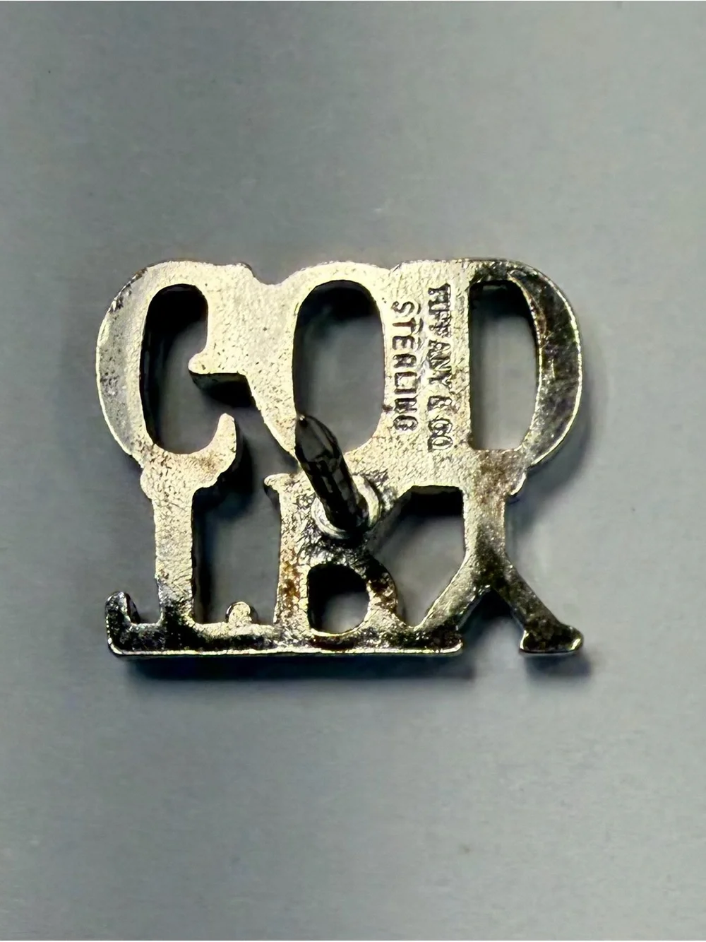 Tiffany & Co. Sterling Silver TRY GOD' Pin